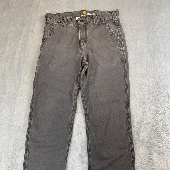 Carhartt 102291 Gray Utility Carpenter Pants Men’s 32x30 Relaxed Fit Workwear - Picture 1 of 12